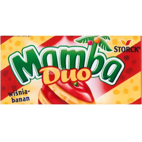 Mamba, 26,5 г, Цукерки жувальні 2в1