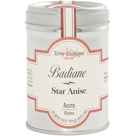 Terre Exotique, Star anise, 30 г, Аніс зірчастий