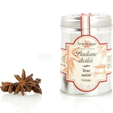 Terre Exotique, Star anise, 30 г, Аніс зірчастий