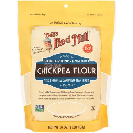 Bob's Red Mill, Chickpea flour, 454 г, Борошно нутове