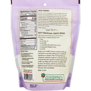 Bob's Red Mill, Tapioca flour, 454 г, Мука из тапиоки, без глютена