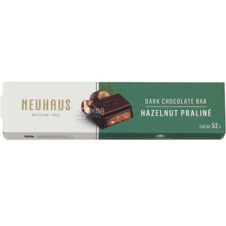 Neuhaus, Hazelnut pralinе, 50 г, Батончик з темного шоколаду, з праліне з фундука