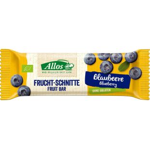 Allos, 30 г, Батончик Черника, органический