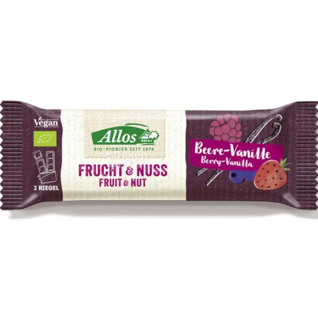 Allos, 50 г, Батончик Ягоди-Ваніль, органічний