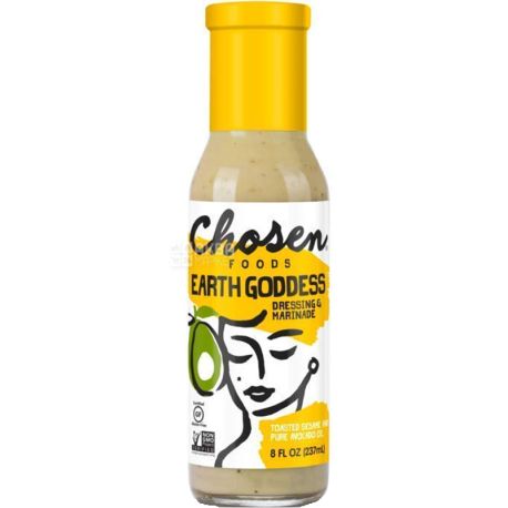 Chosen Foods, Earth Goddess, 236 мл, Дресинг Богиня Землі, з тахіною, тамарі і кунжутним насінням