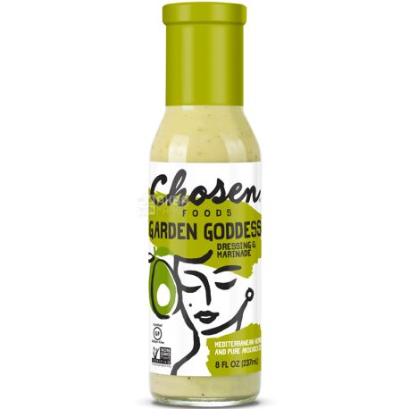Chosen Foods Garden Goddess, 236 мл, Дресинг Богиня саду, з тахіною, лимонним соком і травами