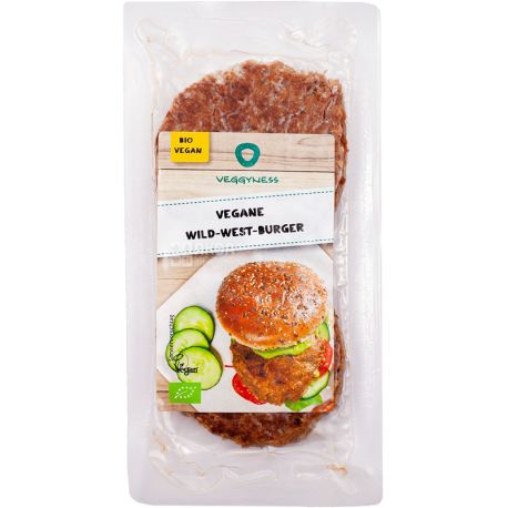 Veggyness, Vegan wild-west-burger, 200 г, Бургер веганський