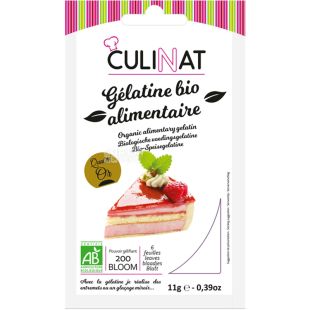 Culinat, 11 г, Желатин листовой, органический