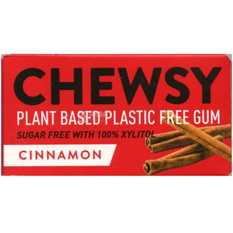 Chewsy Cinnamon, 15 г, Жувальна гумка, Кориця, без цукру