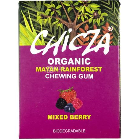 Chicza, 30 г, Жувальна гумка, Ягоди, вегетаріанська, без цукру, органічна