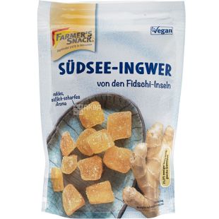Farmer's Snack, 200 г, Имбирь сушеный, кусочками, с сахаром