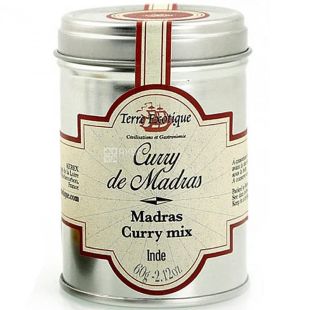 Terre Exotique, Curry de Madras, 60 г, Приправа, Карри Мадрас
