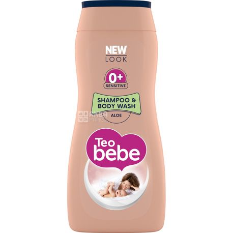 Teo Bebe Sensitive, 200 ml, Shampoo-gel, for children, Aloe, 0+