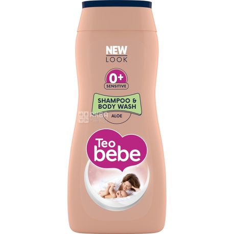 Teo Bebe Sensitive, 200 мл, Шампунь-гель, дитячий, Алое, 0 +