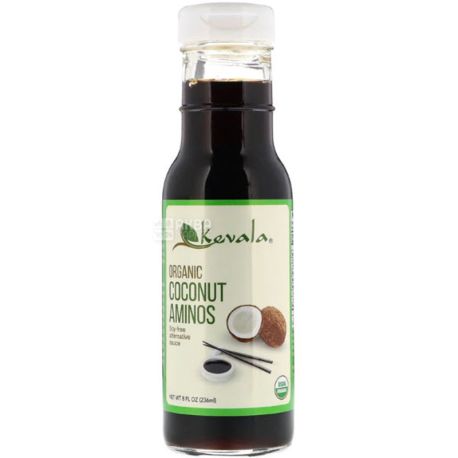 Kevala, Organic Coconut Aminos, 236 мл, Кокосовый соус с аминокислотами, органический