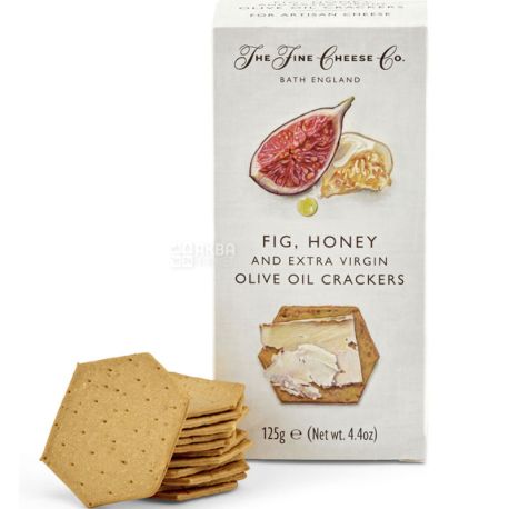 The Fine Cheese Co, 125 г, Крекеры с инжиром, медом и оливковым маслом