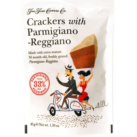 Fine English, 45 g, Cracker, with Parmigiano-Reggiano cheese
