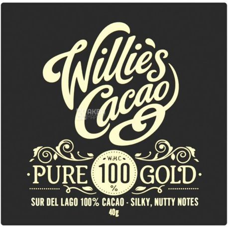 Willie's Сacao, 40 g, Pure Cocoa 100%