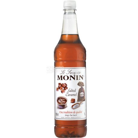 Monin, Salted Caramel, 1 L, Salted Caramel Syrup, PET