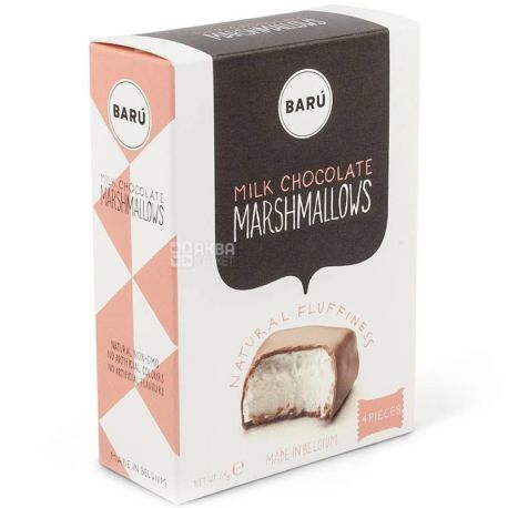 Baru Marshmallow in milk chocolate, 54 г, Маршмелоу в молочному шоколаді