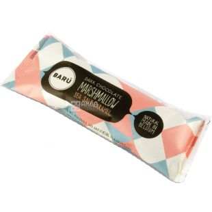 Baru Marshmallow Reep Sea Salt Caramel, 30 г, Бару, Маршмелоу в черном шоколаде, Соленая карамель