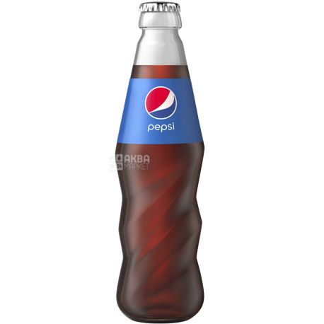 Pepsi-Cola, 0,3 л, Напиток газированный Пепси, стекло