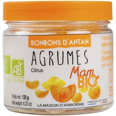 Armorine, 120 g, Orange & Lemon Lozenges, Organic