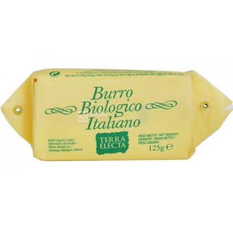 Montanari Gruzza Burro biológico italiano, 125 г, Масло вершкове, органічне, 83%