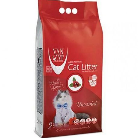 Van Cat Super Premium Quality Natural, 5 kg, Cat Litter, Bentonite, Classic