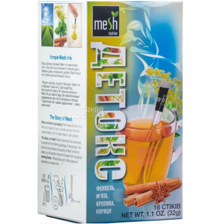 Mesh StickTea Detox, 16, 32 g, Detox Tea, Herbal