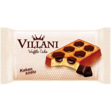 Villani, 50 г, Вафли с какао и какао кремом