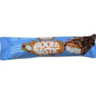 Boombastic, 45 г, Батончик с кокосом, карамелью и хрустящим рисом в шоколаде