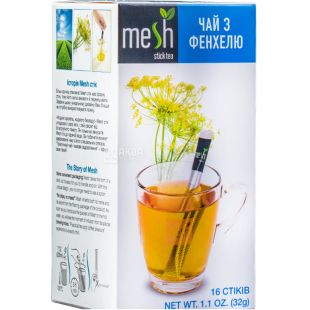 Mesh StickTea, 16 стиков х 1,14 г, Чай c фенхелем, 14 г