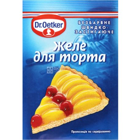 Dr. Oetker, 8 g, jelly for cake, Transparent, m / s