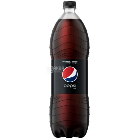Pepsi-Cola, Black, 2 л, Пепсі-Кола, Блек, Вода солодка, низькокалорійна, ПЕТ