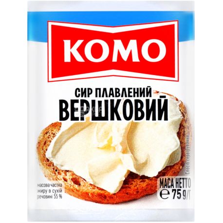 Como, Creamy, 75 g, Processed cheese, 55%