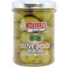Castellino, Sicilian Sweet Olives, 180 г, Оливки зеленые Вердолина сладкие с Сицилии, в рассоле
