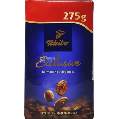 Tchibo Exclusive, 275 г, Кофе Чибо Эксклюзив, средней обжарки, молотый
