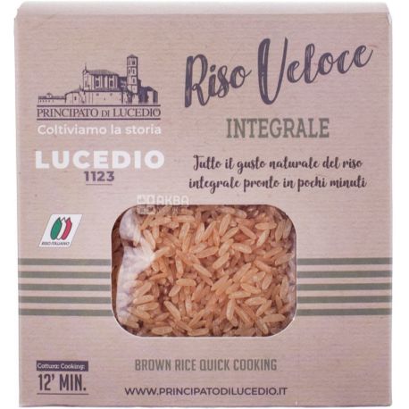 Principato di Lucedio, Riso Veloce Integrale, 500 g, Parboild Long Rice,  Brown - buy Rice in Kyiv suburbs, water delivery AquaMarket