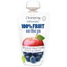 Clearspring, 100% Fruit on the Go, 120 г, Пюре фруктове, Яблуко-чорниця, органічне