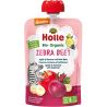 Holle Zebra beet, 100 г, Пюре дитяче органічне Яблуко-Банан-Буряк, з 6-ти місяців, скло