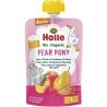 Holle Pear Pony, 100 г, Пюре дитяче органічне Груша-Персик-Малина-Полба з 8-ми місяців