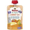 Holle Carrot Cat, 100 г, Пюре дитяче органічне Морква-Банан-Груша, з 6-ти місяців