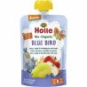 Holle Blue Bird, 100 г, Пюре дитяче органічне Груша-Яблуко-Чорниця з вівсом, з 6-ти місяців