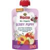 Holle Berry Puppy, 100 г, Пюре дитяче органічне Яблуко-Персик-Лісові ягоди, з 8-ми місяців
