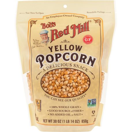 Bob's Red Mill, Yellow Popcorn, 850 г, Попкорн жовтий