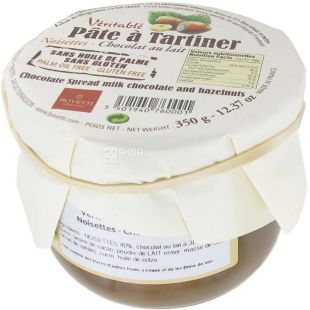 Bovetti, 350 г, Боветти, Паста из молочного шоколада, с лесными орехами