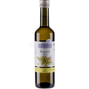 Bio Planete, Rapsоl nativ, 500 мл, Рапсовое масло неочищенное, первого отжима, органическое