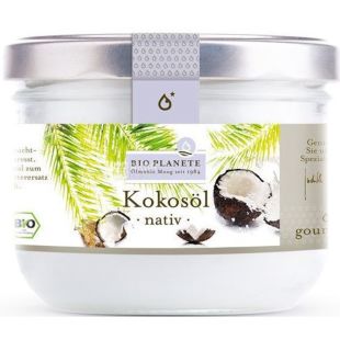 Bio Planete, 200 мл, Масло кокосовое неочищенное, органическое