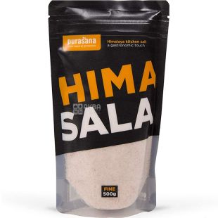 Purasana, Himasala, 500 г, Соль гималайская, органическая